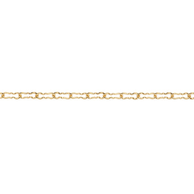 1.7mm Wavy and Dainty, Crinkled Paperclip, 14k Gold Fill, "Tides"