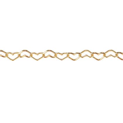 3.3MM ❤️ 14K Gold Filled Heart Chain for Permanent Jewelry "Cupid"