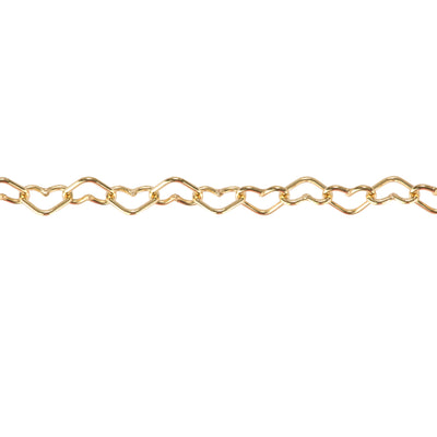 3.3MM ❤️ 14K Gold Filled Heart Chain for Permanent Jewelry "Cupid"