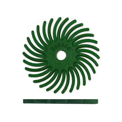 1" Radial Bristle Disc - Pack of 12 - 1/8" Arbor