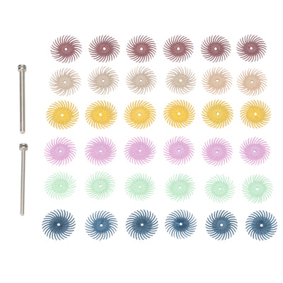 3M Radial Bristle Discs, 38 piece assortment kit, 3/4"