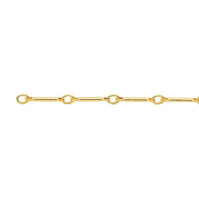 Bar and Link with Jump Ring .9mm 14/20 Gold Filled, 60" Length, "Pluto"