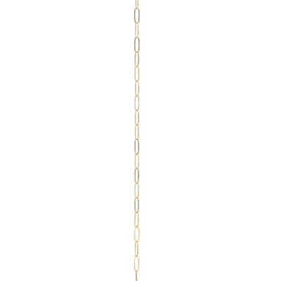 2.0MM x 5.2MM Paper Clip Dainty Oval, Gold Fill Chain "Moon"