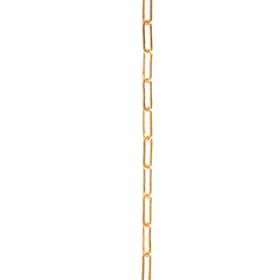 2x5.5mm Flat Petite Paperclip Chain, 14K Gold Fill, 60" Length "Libra"