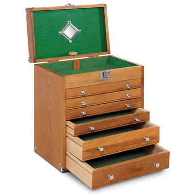 Oak 6-Drawer Mighty Portable Top Chest T16, Gerstner International