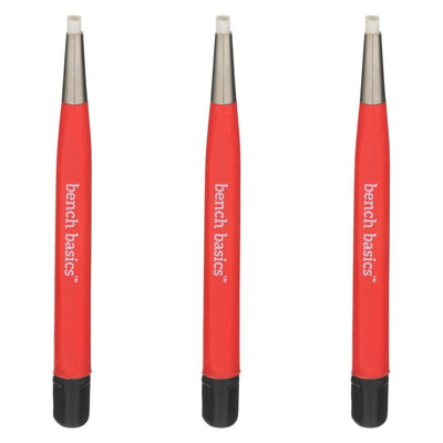 Fiberglass Scratch Brush, Retractable, Red (3 Pack)