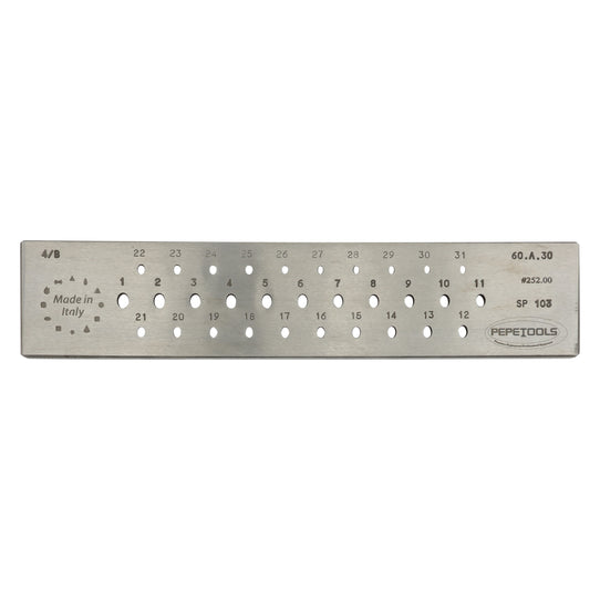 Oval Wire Drawplate, 6mm - 3mm, 31 Holes, Hardened Steel – Pepetools