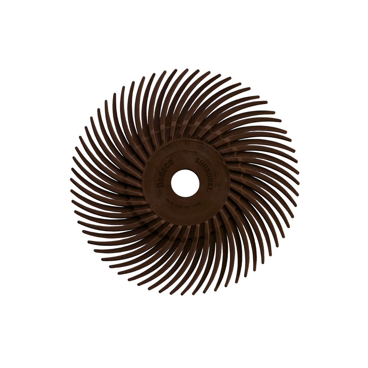 Dedeco Sunburst 3in TC Discs Brown 36 GRIT A/O 12/BX, 2251
