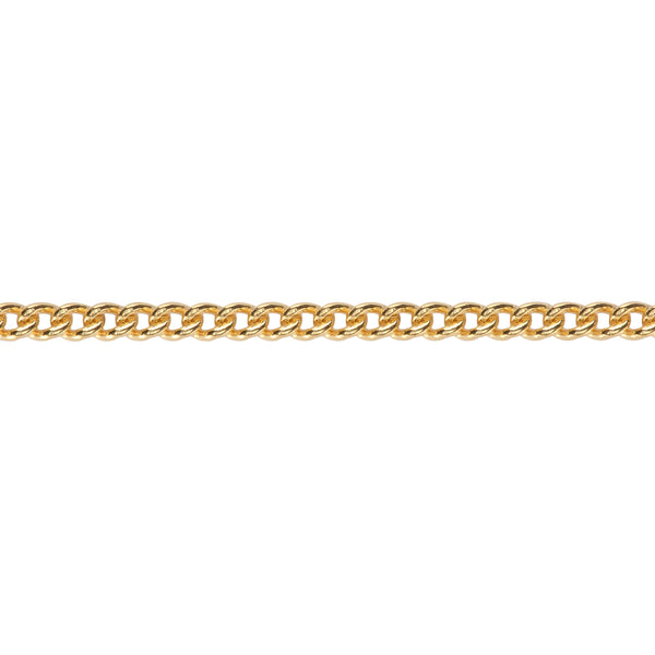 Curb Link Chain, 2.3mm, Permanent Jewelry Ready, 14k Gold Fill, "Tiffany"