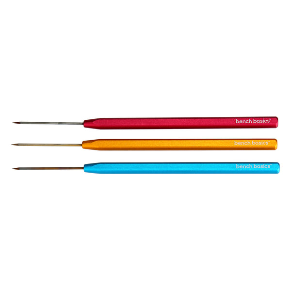 Soldering Picks, Titanium, Roll Proof Handle, Set of 3