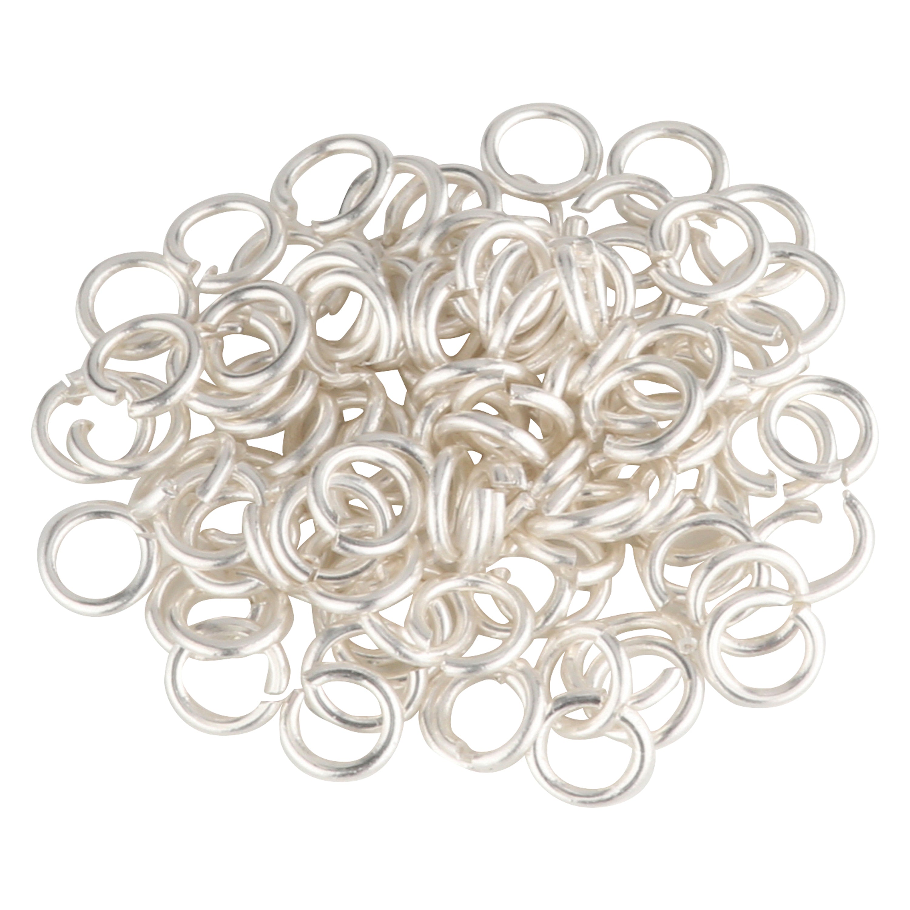 400pc Silver Metal Open And Closed Jump Rings