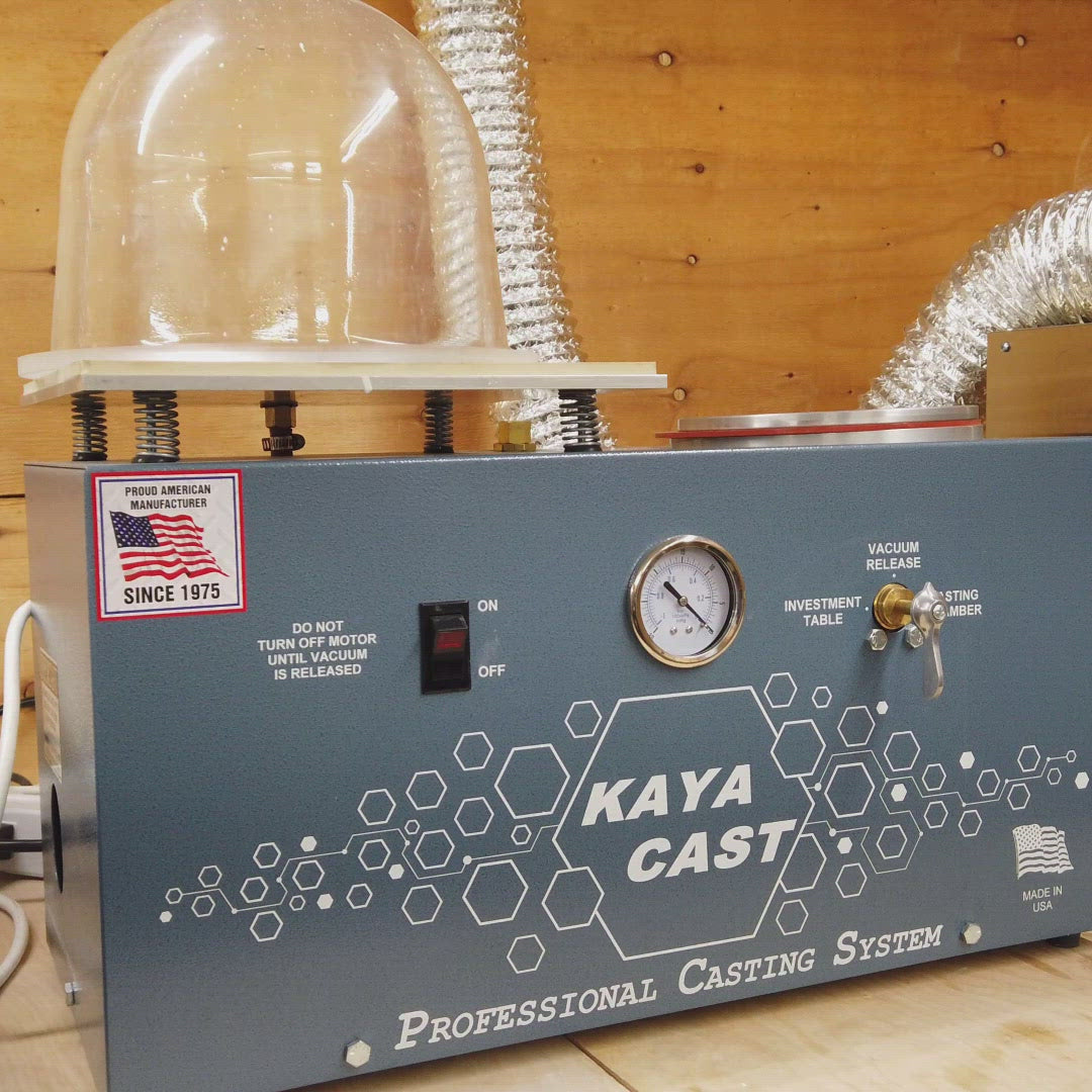 Tabletop Vacuum Investing and Casting Machine System - KAYACAST