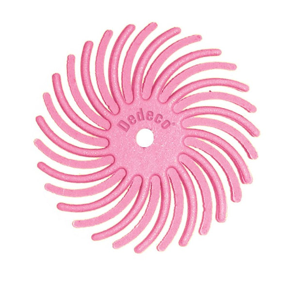 7/8" Radial Discs - Pink Pumice 600 Grit 1/16" Arbor (12 pack)