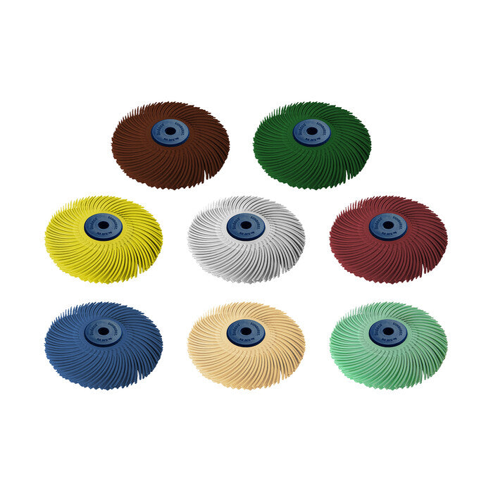 Dedeco Sunburst 3 3-Ply Radial Bristle Disc Assortment 8 Pieces