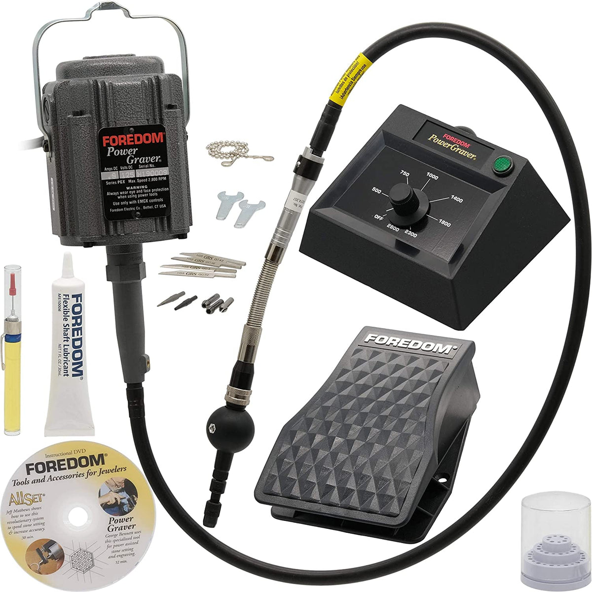 Kit Gravers PowerGraver Kit by Foredom, includes GRS Gravers, K.2293 – Pepetools