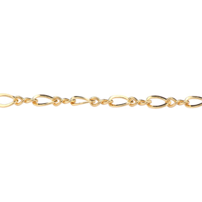 2.1mm Figure 8 Double Link Chain, 14k Gold Fill, "Gemini" - Wholesale Spooled