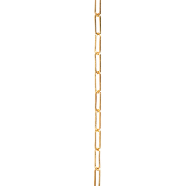2x5.5mm Flat Petite Paperclip Chain, 14K Gold Fill, 60" Length "Libra"