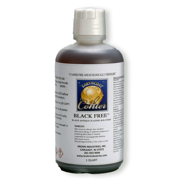 EarthCoat 18k Gold Cyanide Free Bath Plating Solutions 1 Quart Bottle