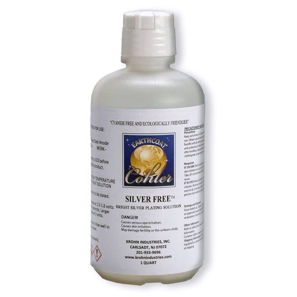 EarthCoat Silver Free Cyanide Free Bath Plating Solutions 1 Quart Bottle