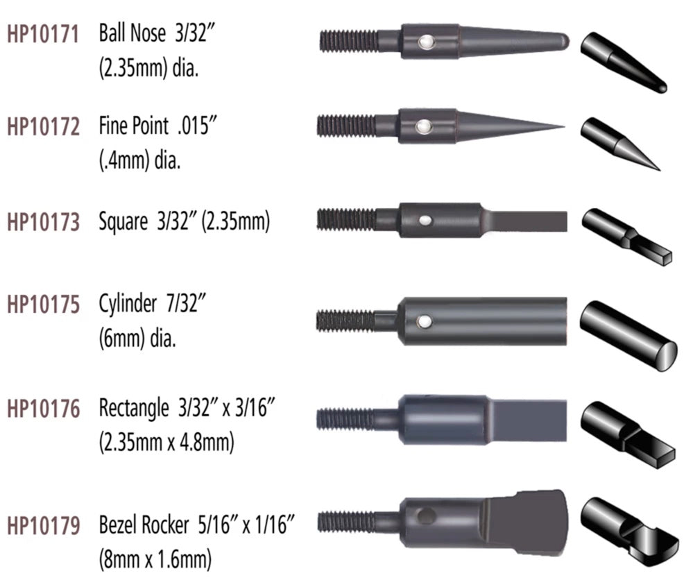 Threaded Anvil Replacement Points (Individual) Foredom for AK101-Pepetools
