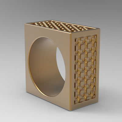 Pavé Stone Setting Practice Ring, includes 2.5mm CZ