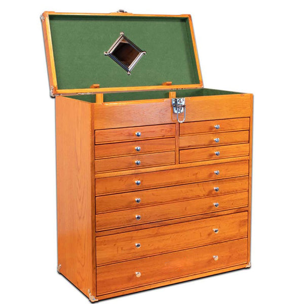 Oak 11-Drawer classic American Style Top Chest T22