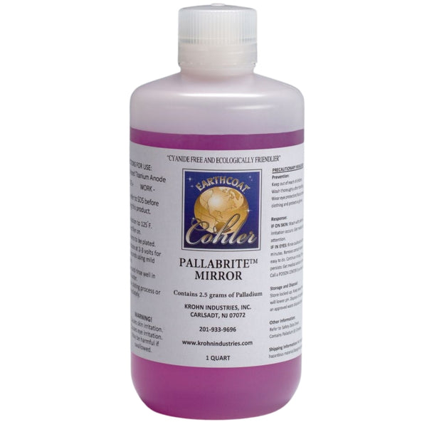 Palladium Plating - PALLABRITE MIRROR - Cyanide Free 1 Quart